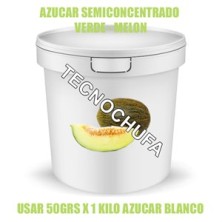 CUBO 1 KG VERDE-MELON AZUCAR SEMICONCENTRADO